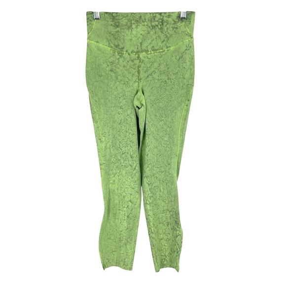 Lululemon Base Pace High Rise Crop 23" City Grit Green Multi Size 6 - Picture 1 of 10